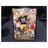 Bart Starr Autographed Card with COA