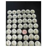 Assorted 1965 Coca-Cola NFL All-Stars Bottle Caps