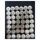 Assorted 1965 Coca-Cola NFL All-Stars Bottle Caps