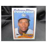Gary Sheffield Rookie Card 1989 Topps No.343