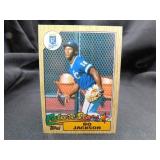 Bo Jackson Rookie Card 87 Topps Future Stars Card