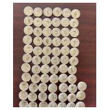 1965 Coke King Size NFL All-Stars Bottle Cap Set