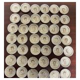 Assorted 1965 Coca-Cola NFL All-Stars Bottle Caps