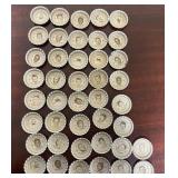 Assorted 1965 Coca-Cola NFL All-Stars Bottle Caps