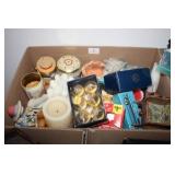 Votive Candles, trinket boxes; Candles in box