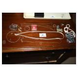 Various Jewelry odds and ends; chains