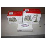 Liberty Falls Quilt Shop w/windmill; Figures