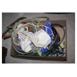 Christmas Lights, Plush Animals, clock odds & ends