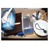 Empty Photo Albums; Pens. Ceramic Planter