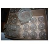 Drinking Glasses; Glass Pedestal Bowl