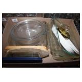 Various Glass Pyrex Casserole Dishes; Ashtray