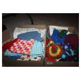 Hand Towels. Cleaning Rags; Crochet potholders