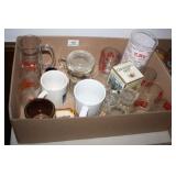 Ramada Inn Glasses; CB Talk Glass; Mugs etc