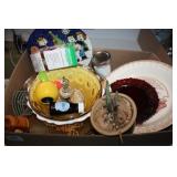 Amber Iris pattern Bowl; Strawberry Pie Platter