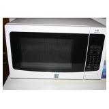 Kenmore Microwave; white in color; Powers on