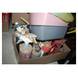 Car Cleaning Items; Bucket, sponges; Rags; Tubs