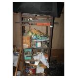 Metal Shelf/Corner Cleanout. All items on shelf