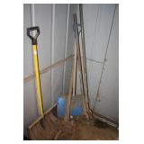 Yard Tools, Post hole digger, axe shovels(2)