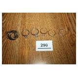 Costume Jewelry Rings; Solitaire Style; stackable