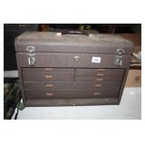 Brown Metal Toolbox "Kennedy" Brand