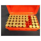 Red Plastic Case w/.44 Bullets and empty casings Red Plastic Case w/.44 Bullets and empty casings
