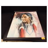 Original Native American Painting by A. Simon Original Native American Painting by A. Simon