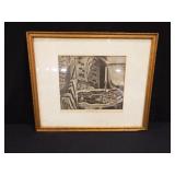 Reproduced Print of Wood Carving "Americana" Reproduced Print of Wood Carving "Americana"