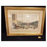 Colored Engraving by Antonia Visentini-Reprint Colored Engraving by Antonia Visentini-Reprint