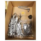 Various Wrenches, Drill bits, Ratchet, and others