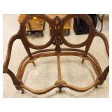 Victorian Style Loveseat Frame, No upholstery