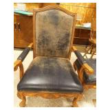 Large Leather Chair with Black upholstery