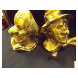 Bookends, Clowns 5¼" tall Bookends, Clowns 5¼" tall