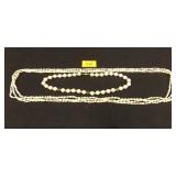 Keshi Pearls (per seller) 3 strand necklace Keshi Pearls (per seller) 3 strand necklace