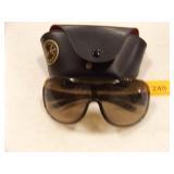 Ray Ban sunglasses with black leather case Ray Ban sunglasses with black leather case