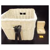 Pandora Bracelet and white wicker basket Pandora Bracelet and white wicker basket