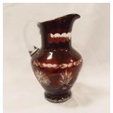 Cranberry Glass Pitcher Cranberry Glass Pitcher