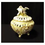 Covered Bowl with Doves Covered Bowl with Doves