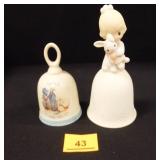 Precious Moments Bell c.1980; "Jesus Loves Me" Precious Moments Bell c.1980; "Jesus Loves Me"