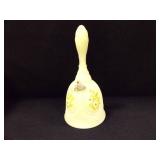 Fenton Bell; Handmade; 6¾" h ; w/floral design Fenton Bell; Handmade; 6¾" h ; w/floral design