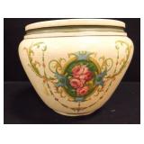 Glazed Pottery with Rose Motif Glazed Pottery with Rose Motif