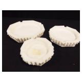 Ash Trays (3 matching) White