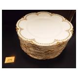 Haviland (France) Limoges China White w/green/Gold Haviland (France) Limoges China White w/green/Gold