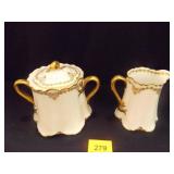 Haviland (France) Limoges China White w/green/Gold Haviland (France) Limoges China White w/green/Gold