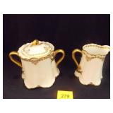 Haviland (France) Limoges China White w/green/Gold