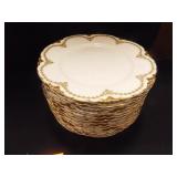 Haviland (France) Limoges China White w/green/Gold Haviland (France) Limoges China White w/green/Gold