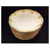 Haviland (France) Limoges China White w/green/Gold Haviland (France) Limoges China White w/green/Gold