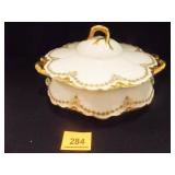 Haviland (France) Limoges China White w/green/Gold Haviland (France) Limoges China White w/green/Gold