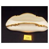 Haviland Limoges Oblong server white w/Gold trim