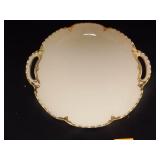 Haviland Limoges round plate white w/Gold trim Haviland Limoges round plate white w/Gold trim