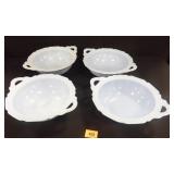 Jeanette Blue Delphite Cherry Blossom Bowls Jeanette Blue Delphite Cherry Blossom Bowls